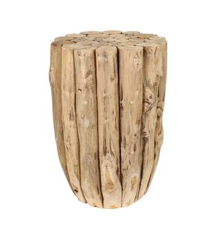 Side table teak wood d38h58cm Natural