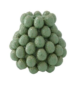 Vase pinecone ceramic d24h25cm Green