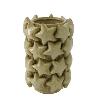 Vase star ceramic 17.5x17.5x26cm