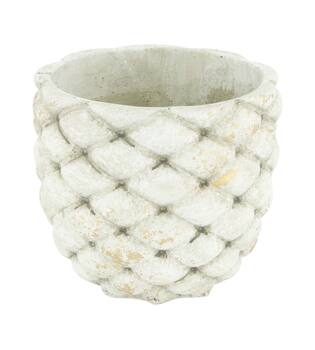 Planter round cement 12x12x11cm
