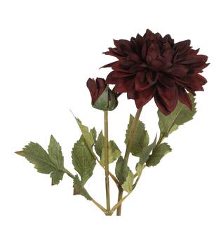 Tak dahlia kunstmatig 12x20x55cm donker rood