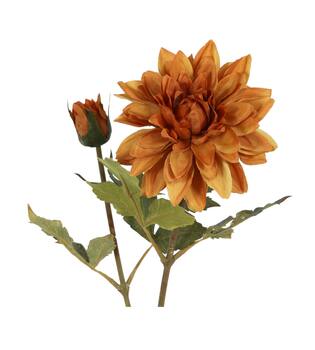 Tak dahlia kunstmatig 12x20x55cm oranje