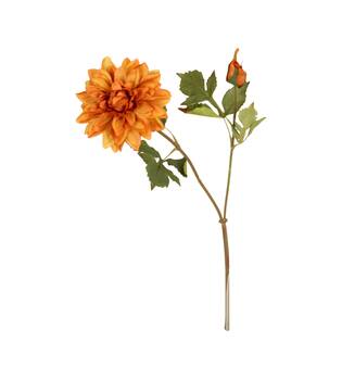 Tak dahlia kunstmatig 12x20x55cm oranje