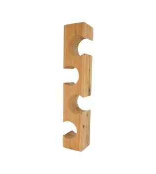 Porte-bouteille de vin bois de teck 11x11x58cm naturel