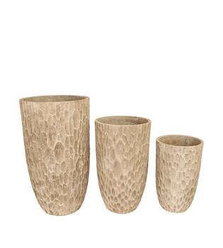Planter cement 44x44x75cm S/3
