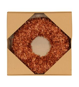 Wreath hydrangea preserved nature 35x6cm Rusty