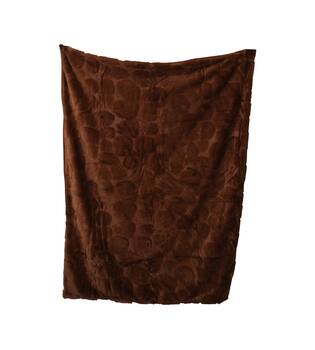 Plaid nep bont polyester 130x170x3cm bruin