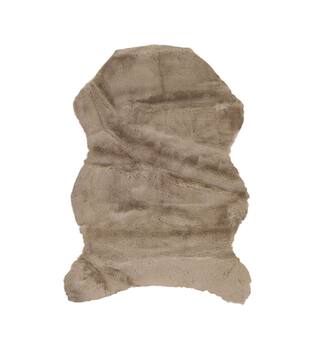Skin faux fur polyester 60x90x4cm Grey