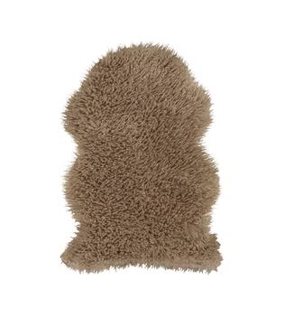 Skin faux fur polyester 60x90x5cm Grey