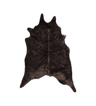 Skin deer fur polyester 95x120x5cm Mixed grey