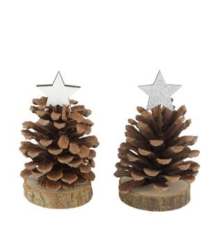 Figurine pinecone 7x7x12cm C/2