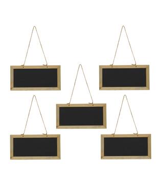 Sign blackboard mdf with hanger 30x15x0.8cm 5pc - Natural