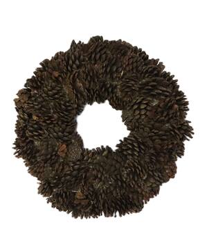 Wreath pinecone nature 38x38x9cm