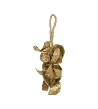 Haken Elefantenohr Natur 50x15x10cm Gold wash