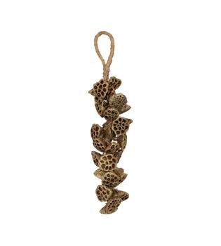 Cintre lotus nature 55x15x9cm doré érodé