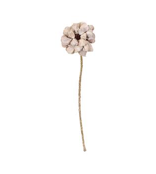 Blume Landlotusblütenblatt Natur 70x15x15cm weiß wash