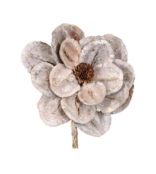 Flower jacaranda nature 70x15x15cm White-wash