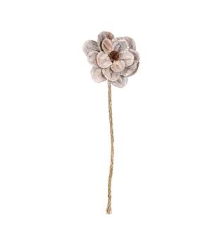 Flower jacaranda nature 70x15x15cm White-wash