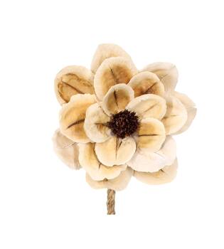 Fleur jacaranda nature 70x15x15cm blanchi