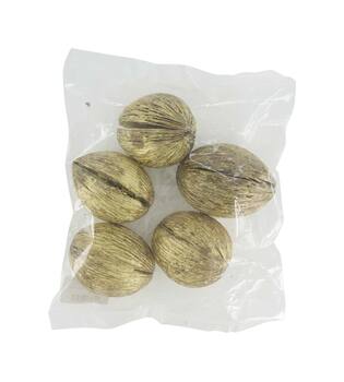 Kugel Mintola Natur 23x20x6cm Gold wash 5stk