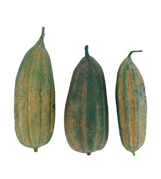 Mélange de fruits jingha peint nature 25x20x6cm vert 3pc