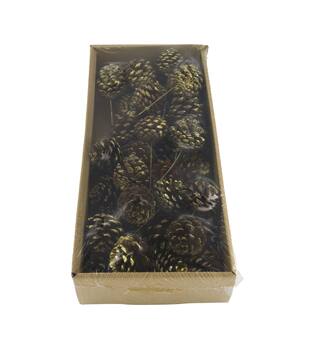 Pinecone nature on wire 38x18x7.5cm 25pc