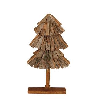 Tree poplar wood 32x10x58cm - Natural