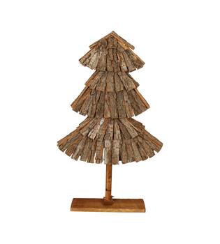 Baum Pappelholz 48x14x78cm Natur