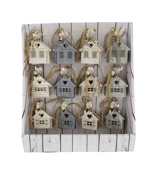 Display hanger chalet poplar wood 9x0.5x9cm C3 - Natural
