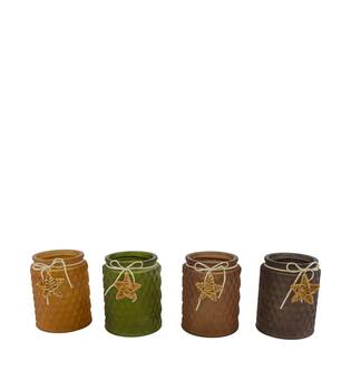 Tealight holder round glass 11x11.5x13.8cm C/4