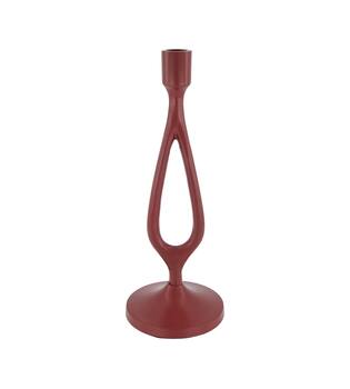 Dinnercandle holder aluminium 11.5x11.5x31cm