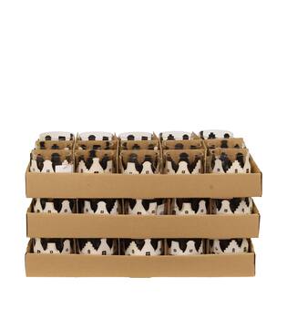 Tealight holder house metal 9.5x9.5x8.5cm - White