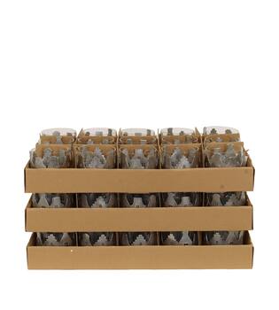 Tealight holder house metal 9.5x9.5x8.5cm