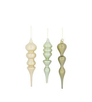 Hanger icicle glass 6x6x26cm A3 - Multi