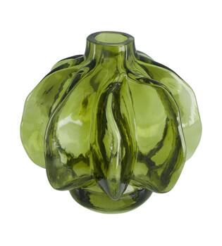 Bottle glass 16x16x17cm - Green
