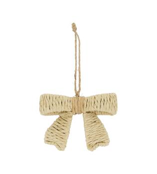 Hanger ribbon paper rope 12x4x9cm Natural