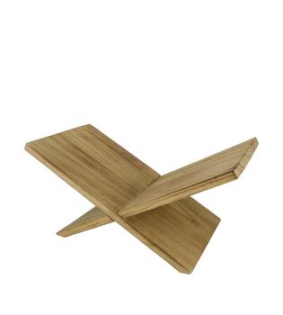 Magazine holder paulownia wood 52x28x25cm KD - Natural