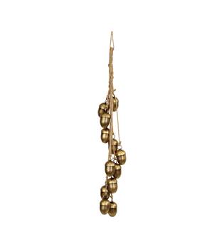 Garland acorn metal with hanger 7.5x4.5x78.5cm