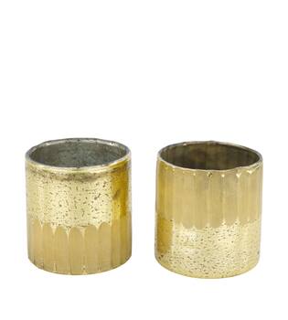 Tealight holder round glass 8x8x8cm C/2