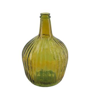 Bottle recycled glass 19x19x31cm - Orange