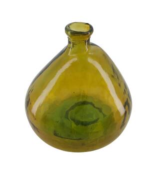 Bottle recycled glass 33x33x33cm - Orange