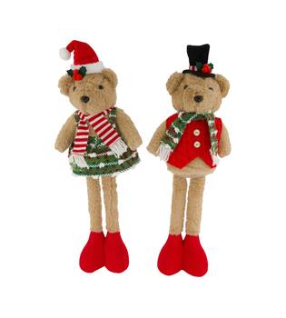 Figurine bear fabric 16x9x52cm A/2