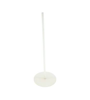 Flower base metal 18x18x49cm - White