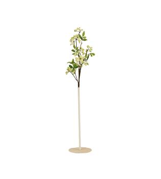 Flower base metal 18x18x49cm - White