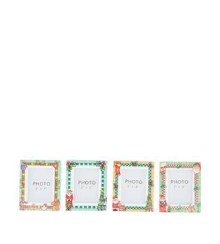 Photoframe christmas ceramic 6.5x8x0.7cm A4 - Multi