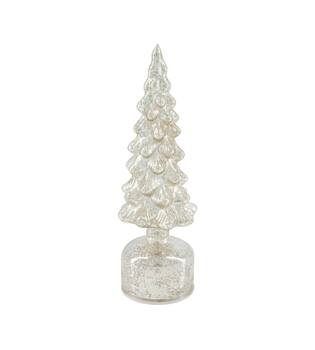 Statue tree rotatable with led glass 9x9x28cm
