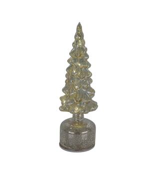 Statue tree rotatable with led glass 9x9x28cm