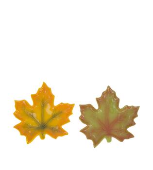 Tray leaf ceramic 18x18x2.5cm C2 - Green