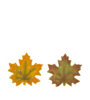 Tray leaf ceramic 21x21x2.8cm C2 - Green