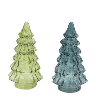 Statue tree with led glass 10.5x10.5x20cm C/2